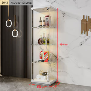 Meuble à vin d'usine, vitrine de salon en verre avec éclairage KY652, meuble à vin KY652 - Product Image 5
