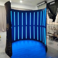 Offre Spéciale Portable Selfie Circulaire Toile de Fond 360 Photo Booth Rgb 360 Degrés Led Éclairage