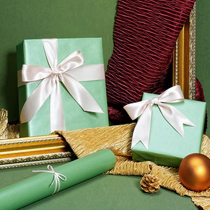 Rollo de Papel de Regalo Verde Salvia Mate Perlado de 10 m de Largo, Color Sólido para Envolver Regalos de Boda, Decoración de Cajas de Regalo para Despedida de Soltera - Product Image 4