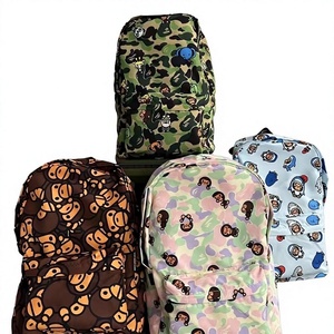 Zaino Casual per Bambini BEAD BABY <span class=keywords><strong>con</strong></span> Simpatico Disegno di <span class=keywords><strong>Scimmietta</strong></span>, <span class=keywords><strong>Borsa</strong></span> Scuola Grande in Poliestere e Nylon, 20-35L, Traspirante - Product Image 1
