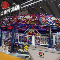 Manèges de parc d'attractions Music Express, manèges rotatifs de divertissement, manèges de voitures volantes magiques à vendre