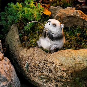 Figuras de animales de pesca, decoraciones de resina para acuarios, adornos creativos para decoración de escritorio, decoración para acuario - Product Image 4