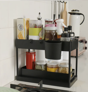 Étagère de <span class=keywords><strong>rangement</strong></span> multifonctionnelle pour cuisine, organisateur coulissant sous l'évier avec tiroirs - Product Image 6
