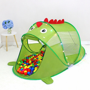 Carpa de juegos infantil para interiores y exteriores, casa de juguete para niñas de 2 a 4 años, tela suave, plegable, con animales de peluche - Product Image 4