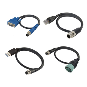 Uyee — câbles de connexion à câbles, connecteurs 3/4/5 broches, 12 broches, M12, connecteur x code vers j1969 <span class=keywords><strong>rj45</strong></span>, rs232, usb db9, <span class=keywords><strong>prise</strong></span> femelle et câble m12 - Product Image 1