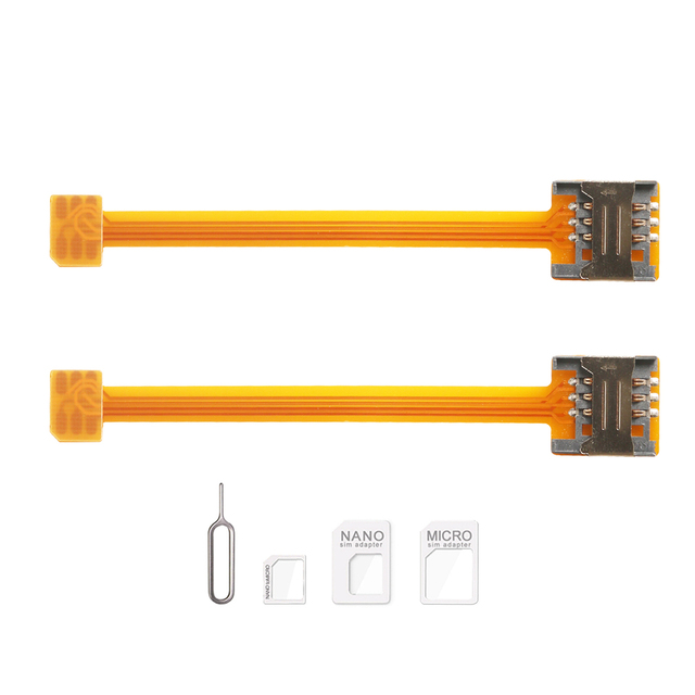 2FF Standard SIM Card Extension Converter to 3FF Micro 2FF Standard 4FF Nano sim card fpc Soft Cable Extender Adapter