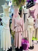 Nouvelle Robe Longue d'Été 2025 pour Femme, Modèle Brodé en Dentelle, Vente en Gros