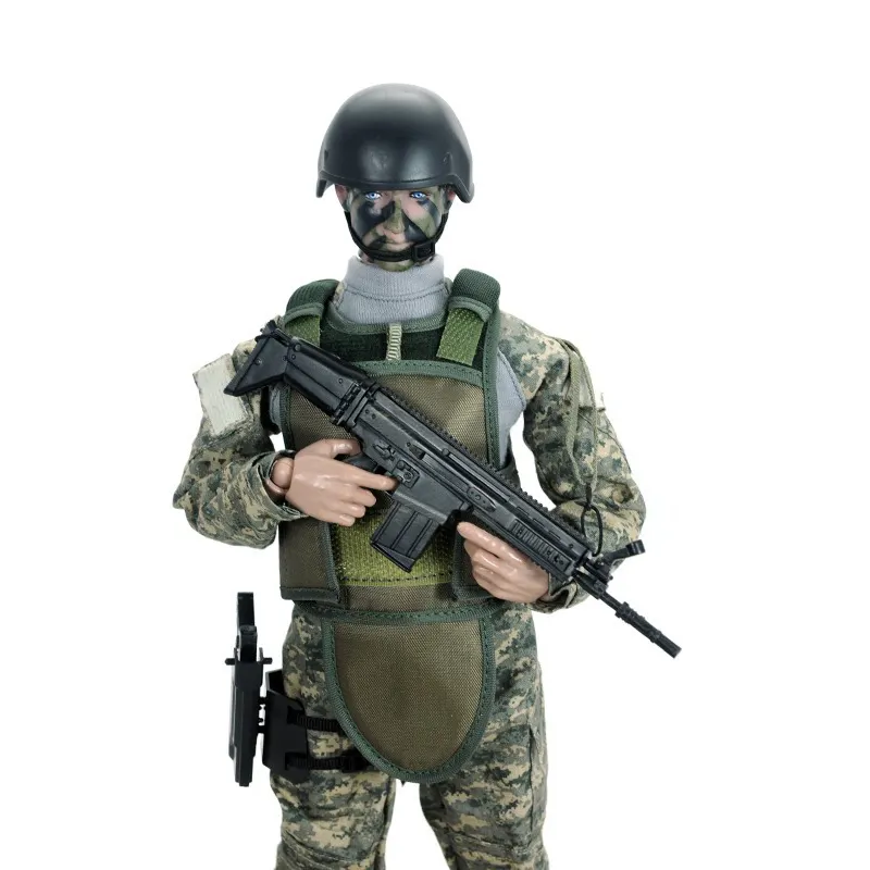 30cm משותף חייל חיל הנחתים פלסטיק צעצוע נשק 1/6 חייל דגם