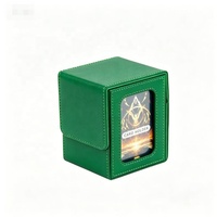 Boîte de rangement portable et durable pour cartes à collectionner avec fenêtre, idéale pour les collectionneurs et la présentation en magasin