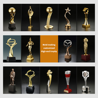 Trophée en métal personnalisé créatif avec moule personnalisé Gravure au laser Durable - Entièrement personnalisable Couleur Forme Taille & Récompense avec boîte cadeau
