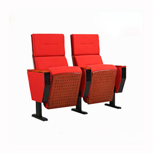 Conference used modern foldable fabric seat wood armest auditorium theater chair YA-608 - Product Image 1