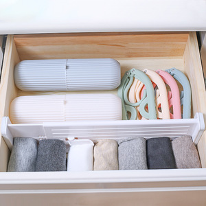 <b>Drawer</b> Organizer Expandable Rectangular White And Gray Clothing <b>Storage</b> Divider For Socks And Accessories Desktop Organization - Product Image 3