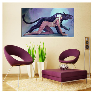 <span class=keywords><strong>Peinture</strong></span> au diamant 5D personnalisée DIY, motif Fille <span class=keywords><strong>Panthère</strong></span>, pour décoration intérieure - Product Image 2