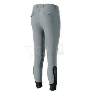 Mallas de equitación ecuestre de diseño personalizado para mujer, pantalones de silicona con asiento completo, bolsillo con cremallera, deportes de carreras, pantalones de equitación - Product Image 4