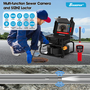 10.1 pouces HD écran tactile 512HZ Sonde/émetteur égout vidange <span class=keywords><strong>endoscope</strong></span> 16GB carte vidéo Audio enregistrement tuyau caméra Inspection - Product Image 3
