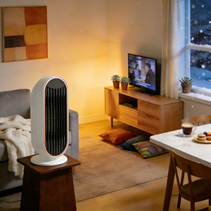 Mini Desktop <strong>Electric</strong> <strong>Heater</strong> 1200W PTC <strong>Fan</strong> <strong>Heater</strong> Plastic Overheat Protection 30 Coverage EU/<strong>UK</strong>/US Plug Instant Heating Ready - Product Image 4