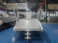 Bateau de travail en aluminium de 5,8 m (19 pieds) pour le transport de marchandises, bateau de plongée pour les excursions entre les îles, ou bateau de débarquement à vendre