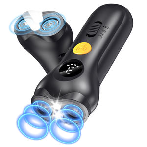 IP67 超音波式犬の無駄吠え防止装置 ハンドヘルド、充電式、屋内外の安全のための懐中電灯付き - Product Image 1