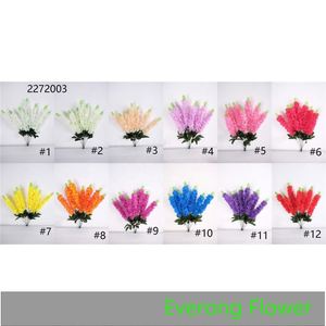Everongflower alta calidad precio de fábrica 5 tenedor 7 tenedor Jacinto artificial, Jacinto <span class=keywords><strong>orientalis</strong></span>, boda vacaciones decoración del hogar - Product Image 6