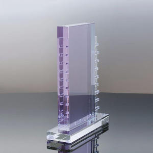 Globe terrestre en cristal bleu personnalisé, récompenses - Product Image 5