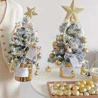 Ensemble de boules de Noël modernes et minimalistes en plastique, prêtes à être expédiées à l'international, avec boîte cadeau étoile, décorations d'arbre, pendentifs semi-artisanaux DIY