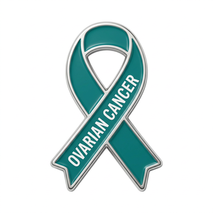 Al por mayor: Pin esmaltado para la campaña contra el cáncer de próstata, Pin de cinta personalizado, Pins de solapa metálicos para la concienciación sobre el cáncer y el cáncer de ovario - Product Image 1