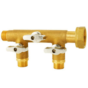 Vanne de circulation solaire à injection liquide quatre voies de 1 pouce, connexion filetée interne et externe à 4 points, interrupteur en cuivre CVC pour l'eau - Product Image 1