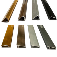 Profilé de bordure en aluminium pour panneau de meuble de 18 mm, profilé de bordure en aluminium pour porte, profilé de bordure en aluminium pour plateau de table de bureau
