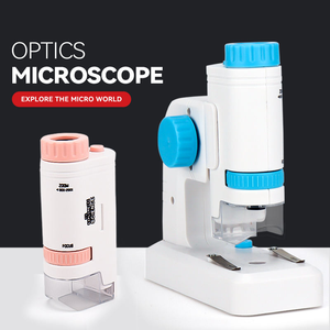Mini Pocket <strong>Microscope</strong> Kit 80-200x Student Handheld <strong>Microscope</strong> LED Light Kids <strong>Microscope</strong> <strong>With</strong> Stand - Product Image 6