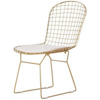Vente en gros de chaises en fil métallique dorées Harry Bertoia