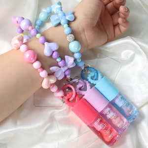 Gloss à lèvres liquide 5g en gros, chaîne de perles, changement de couleur, transparent, lumineux, maquillage pour les lèvres, hydratant, gloss repulpant pour les lèvres - Product Image 5
