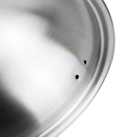 Poêles à frire en acier inoxydable de la marque XINYUAN, couvercles de casseroles avec poignée résistante à la chaleur, 32-38 cm