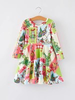 Chemise à manches longues pour bébés et jeunes enfants, motif personnalisé, volants, en soie de lait écologique respirante, pour Noël, Halloween et autres fêtes