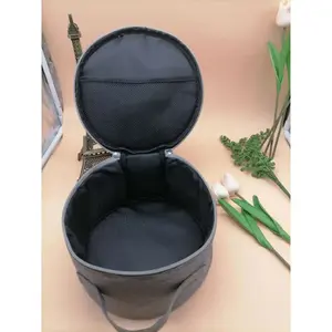 Moda multifuncional plegable portátil redondo a prueba de golpes ventilador bolsa de mano con cierre de cremallera patrón de dibujos animados bolsa de almacenamiento - Product Image 5