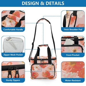 Hawaiian Custom Fresh Flower Casual Lunch Box <b>20L</b> Waterproof Insulated Cooler Lunch <b>Bag</b> for Picnic Lifestyle - Product Image 3