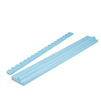 Support de rangement en bois premium pour tuiles de mahjong américain, format mini, avec support pour tuiles bleu menthe, pour la maison et les voyages