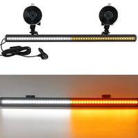 Trontech 11,2x2,8x1cm Nouvelle barre lumineuse de signalisation d'urgence pour voiture et camion, 48 LED 12V - Avertisseur de circulation, lumières de sécurité et de danger