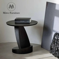Meubles design créatifs modernes, table d'appoint ronde en bois massif, table de salon, table de café, chaise longue, petite table à thé