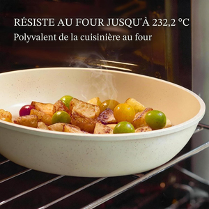 Ensemble de casseroles et poêles en céramique antiadhésive de haute qualité, modernes, avec poignées amovibles, ustensiles, 8 pièces, en aluminium, compatible induction - Product Image 2