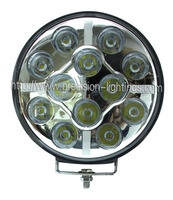 Blueseatec 9 pouces 6000K blanc 10-30V 100W lumière auxiliaire LED avec feu de position DRL ambre et blanc ECE R112 / R10 / R7