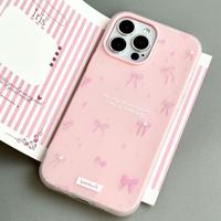 Coque souple antichoc avec joli nœud papillon pour iPhone 17 Pro Max