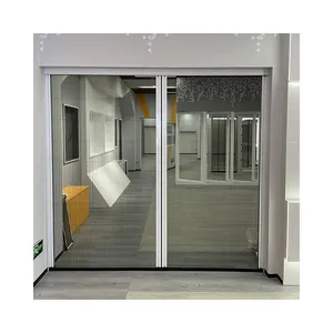 European-Style Retractable Fly Screen Door Retractable Screen Door Anti-Tear Rolled Durable Insect Screen Door
