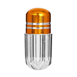 2025 nouvelle usine chinoise de haute qualité 2ml Mini bouteilles en plastique avec bouchons en métal brillant coloré pour l'emballage de médicaments - Product Image 1