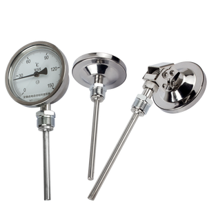 60mm <span class=keywords><strong>100mm</strong></span> acciaio inox tubo industriale aria condizionata serbatoio olio bimetallico termometro radiale puntatore assiale termometro - Product Image 4