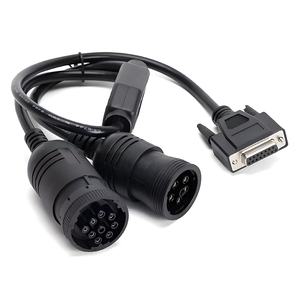 Excavadora de camiones 9 pines + 14 pines a DB15 hembra Y Splitter <span class=keywords><strong>Adaptador</strong></span> 6 pines + 9 pines a DB15 Cable de diagnóstico de comunicación hembra para CAT ET3 - Product Image 4