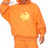 Ensemble de survêtement à capuche thermochromique pour homme, en molleton respirant, mélange de coton, couleur personnalisable, design logo OEM, printemps/automne