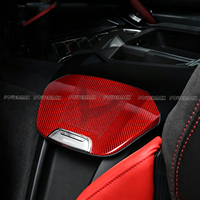 Couverture de haut-parleur arrière central en fibre de carbone pour Corvette C8 Z51 Z06, décoration intérieure de voiture