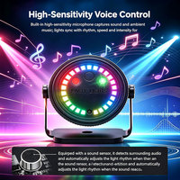 Lampes de scène LED RGBW, guirlande lumineuse laser, lumières de discothèque, télécommande, activation sonore, événements automatiques | YSH