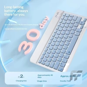 <span class=keywords><strong>Clavier</strong></span> Ergonomique Portable <span class=keywords><strong>Sans</strong></span> <span class=keywords><strong>Fil</strong></span> pour Téléphones <span class=keywords><strong>et</strong></span> Tablettes, Ensemble <span class=keywords><strong>Souris</strong></span> <span class=keywords><strong>et</strong></span> <span class=keywords><strong>Clavier</strong></span> Rechargeable - Product Image 3