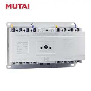 MUTAI Factory Outlet 2P 3P 4P 100A 100 Amp 125 Amp AC 4 Pole ATS Automatic Changeover Transfer Switch